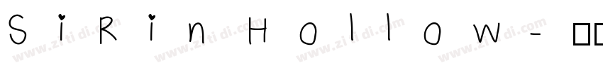 SiRin Hollow字体转换